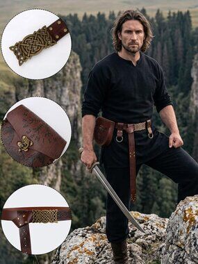 Viking Belt Set with Pouch